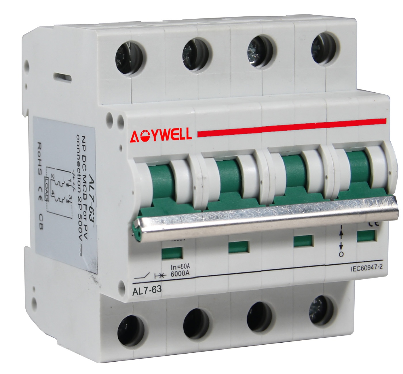 AL7-63 DC 1000V 4P 50A DC Circuit breaker