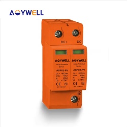 AOYWELL FOR SOLAR SYSTEM USED DC TYPE ASP02-PV DC 600V 2P 20-40kA DC SURGE PROTECTOR