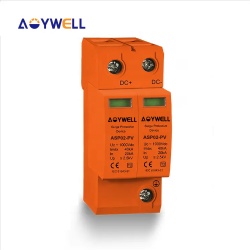 AOYWELL FOR SOLAR SYSTEM USED ASP02-PV DC 1000V 2P 20-40kA LIGHTNING ARRESTER