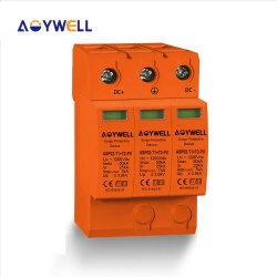 Solar system used T1+T2 type DC 1200V ASP02-PV 3P AOYWELL Brand Surge protector