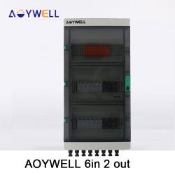 AOYWELL Solar RoofTop system used DC Combiner box 500V 1000V 6-2 For 6 or 12 string used plastic string box