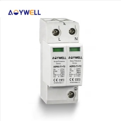 AOYWELL ASP03-T1+T2 B+C 2P AC 275V 320v 385V 440V 7KA 12-5KA 25KA 50KA Surge protector