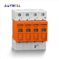 AOYWELL ASP01-T1+T2 B+C 4P AC 275V 385V 420V 7KA 12-5KA 25KA 50KA Surge protector