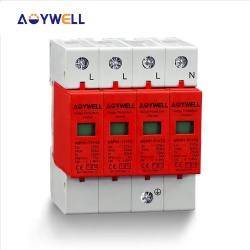 AOYWELL ASP01-T1+T2 B+C 4P AC 275V 385V 420V 7KA 12-5KA 25KA 50KA Surge protector